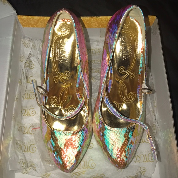 Green multi snake heels - Picture 3 of 7